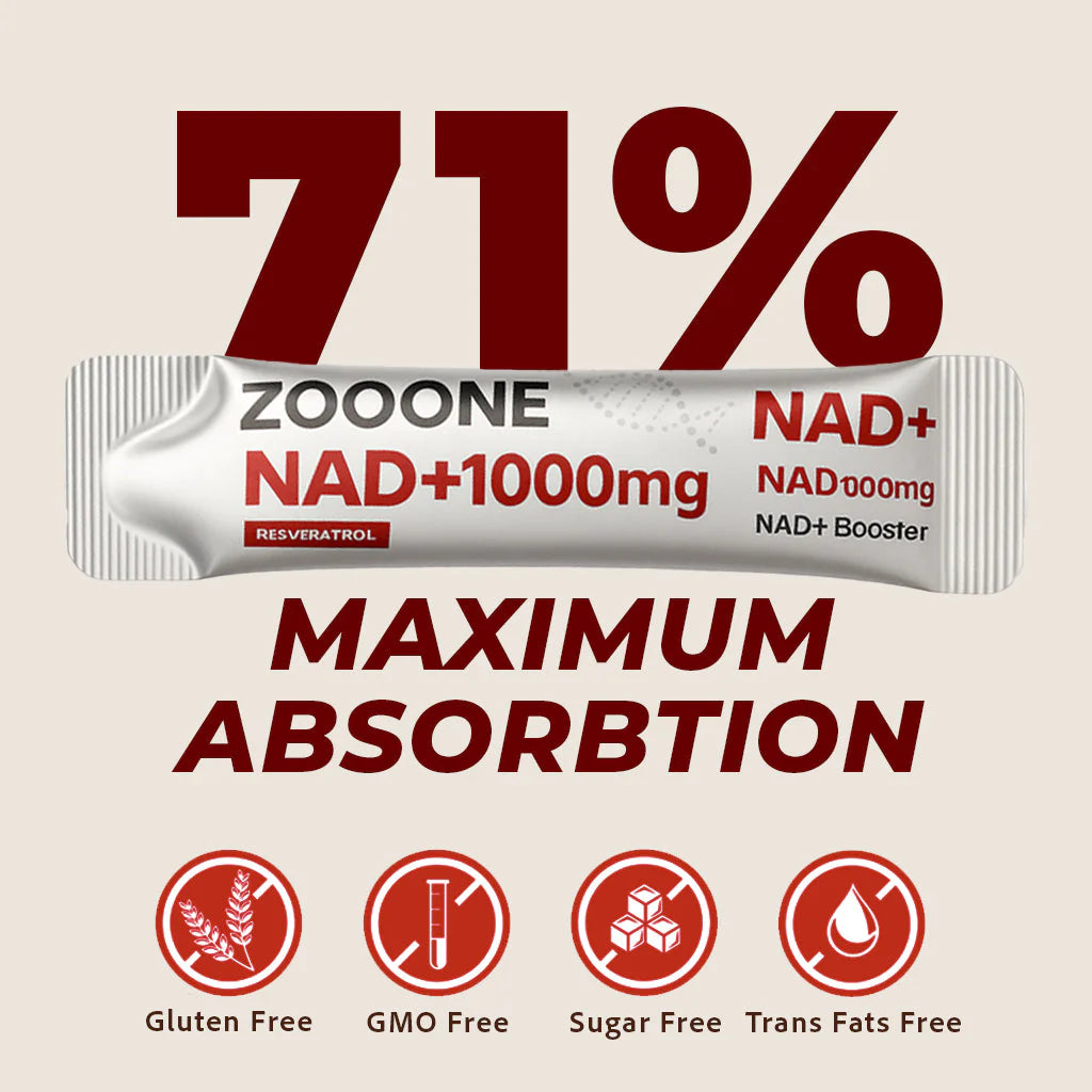Bebida con sabor a frutos rojos ZOOONE NR1000-NAD+ para combatir el envejecimiento cutáneo, aumentar la energía y la concentración